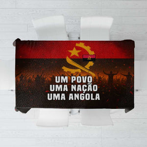 Angola Tablecloth Red Black Yellow Grunge - African Pride