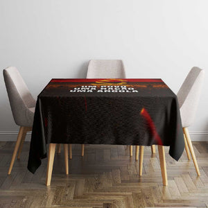 Angola Tablecloth Red Black Yellow Grunge - African Pride