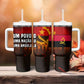 Angola Tumbler With Handle Red Black Yellow Grunge - African Pride