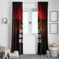 Angola Window Curtain Red Black Yellow Grunge - African Pride