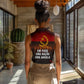 Angola Women Sleeveless Polo Shirt Red Black Yellow Grunge - African Pride