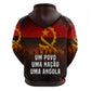 Angola Zip Hoodie Red Black Yellow Grunge - African Pride