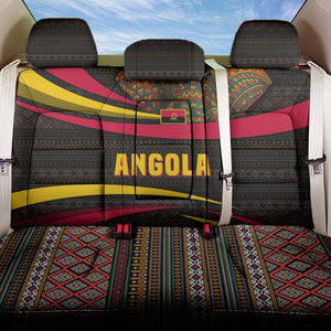 Angola Back Car Seat Cover Red Black Yellow Tribal and Elephant - African Pride