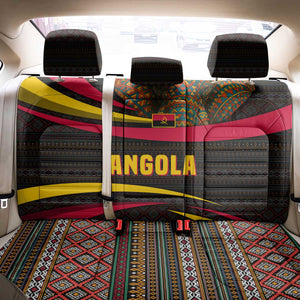 Angola Back Car Seat Cover Red Black Yellow Tribal and Elephant - African Pride