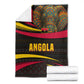Angola Blanket Red Black Yellow Tribal and Elephant - African Pride