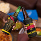 Angola 4 in 1 Can Cooler Tumbler Red Black Yellow Tribal and Elephant - African Pride