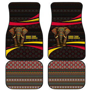 Angola Car Mats Red Black Yellow Tribal and Elephant - African Pride