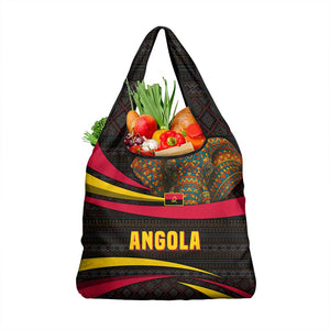 Angola Grocery Bag Red Black Yellow Tribal and Elephant - African Pride