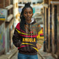 Angola Hoodie Red Black Yellow Tribal and Elephant - African Pride
