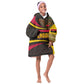 Angola Kid Wearable Blanket Hoodie Red Black Yellow Tribal and Elephant - African Pride