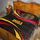 Angola Quilt Red Black Yellow Tribal and Elephant - African Pride