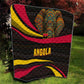 Angola Quilt Red Black Yellow Tribal and Elephant - African Pride