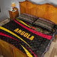 Angola Quilt Bed Set Red Black Yellow Tribal and Elephant - African Pride