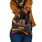 Angola Shoulder Handbag Red Black Yellow Tribal and Elephant - African Pride