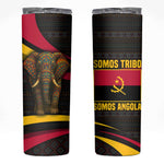 Angola Skinny Tumbler Red Black Yellow Tribal and Elephant - African Pride