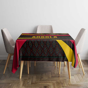 Angola Tablecloth Red Black Yellow Tribal and Elephant - African Pride