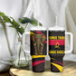 Angola Tumbler With Handle Red Black Yellow Tribal and Elephant - African Pride