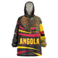 Angola Wearable Blanket Hoodie Red Black Yellow Tribal and Elephant - African Pride