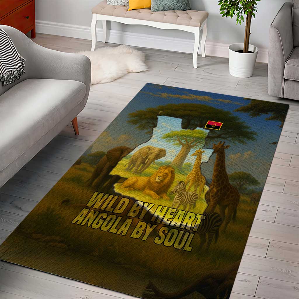 Angola Area Rug Savannah Wildlife and African Animal - African Pride