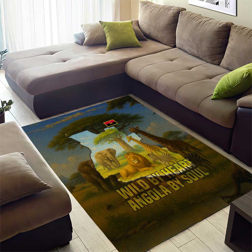 Angola Area Rug Savannah Wildlife and African Animal - African Pride
