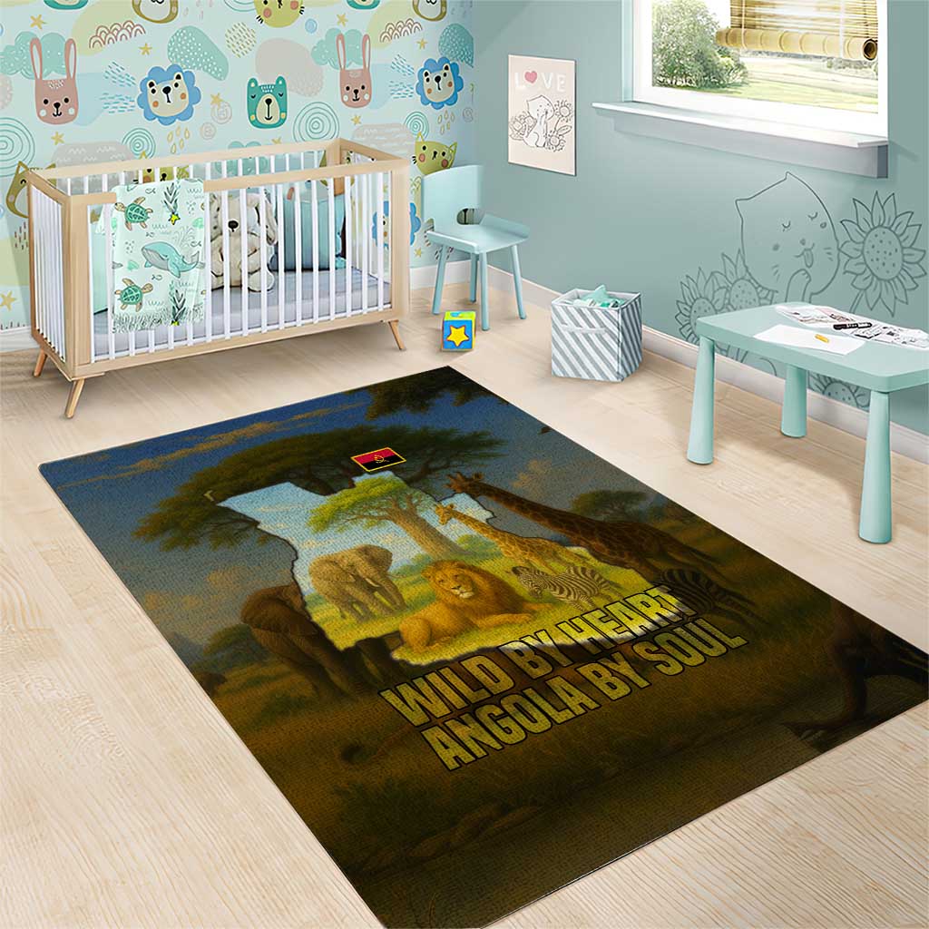 Angola Area Rug Savannah Wildlife and African Animal - African Pride