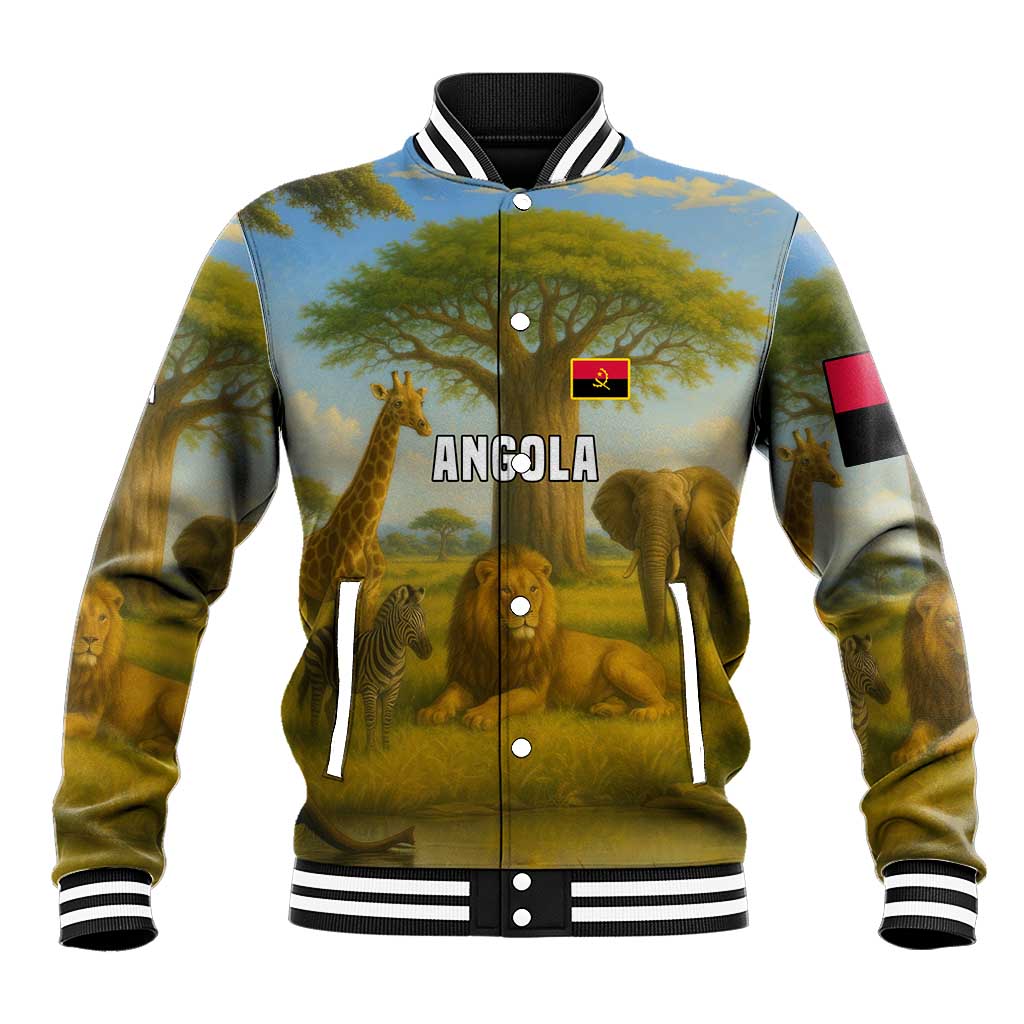 Angola Baseball Jacket Savannah Wildlife and African Animal - African Pride