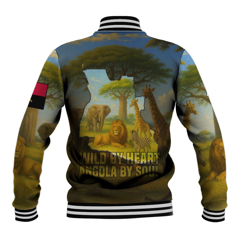 Angola Baseball Jacket Savannah Wildlife and African Animal - African Pride