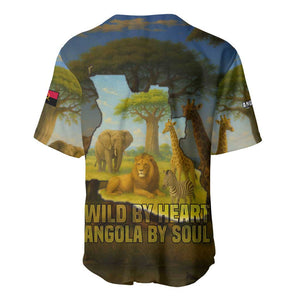 Angola Baseball Jersey Savannah Wildlife and African Animal - African Pride