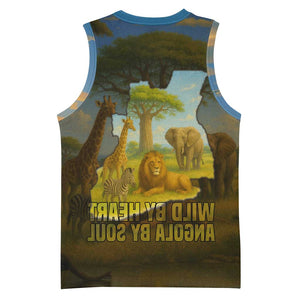 Angola Basketball Jersey Savannah Wildlife and African Animal - African Pride
