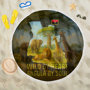 Angola Beach Blanket Savannah Wildlife and African Animal - African Pride