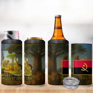 Angola 4 in 1 Can Cooler Tumbler Savannah Wildlife and African Animal - African Pride