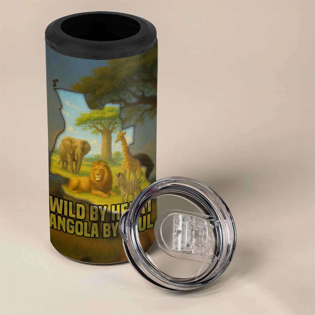 Angola 4 in 1 Can Cooler Tumbler Savannah Wildlife and African Animal - African Pride