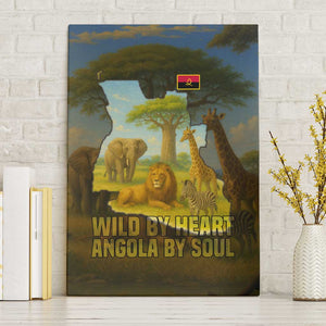 Angola Canvas Wall Art Savannah Wildlife and African Animal - African Pride