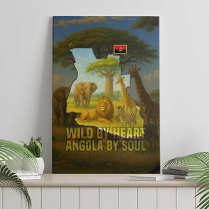 Angola Canvas Wall Art Savannah Wildlife and African Animal - African Pride