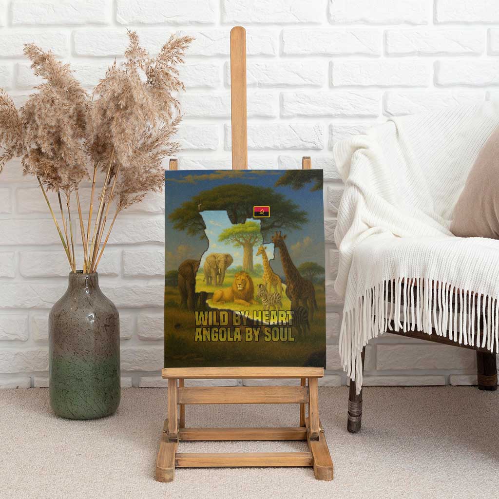 Angola Canvas Wall Art Savannah Wildlife and African Animal - African Pride