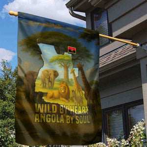 Angola Garden Flag Savannah Wildlife and African Animal - African Pride