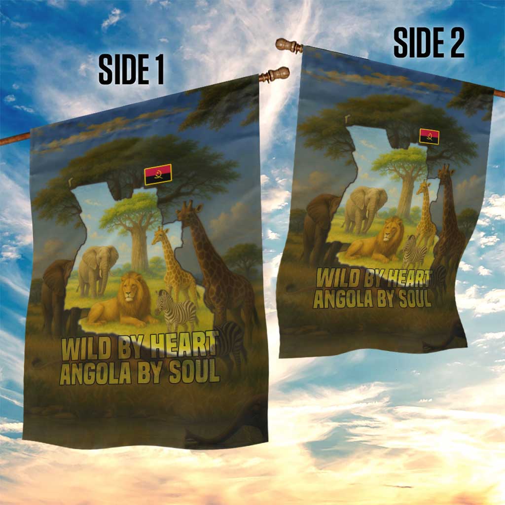 Angola Garden Flag Savannah Wildlife and African Animal - African Pride