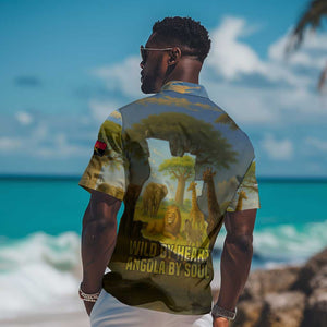 Angola Hawaiian Shirt Savannah Wildlife and African Animal - African Pride