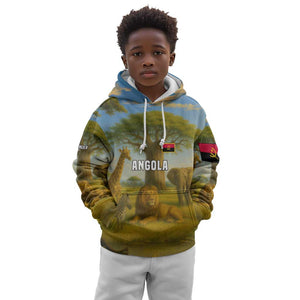 Angola Kid Hoodie Savannah Wildlife and African Animal - African Pride