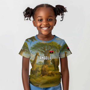 Angola Kid T shirt Savannah Wildlife and African Animal - African Pride