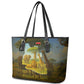 Angola Leather Tote Bag Savannah Wildlife and African Animal - African Pride