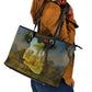 Angola Leather Tote Bag Savannah Wildlife and African Animal - African Pride