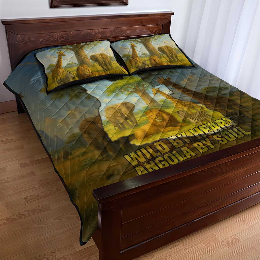 Angola Quilt Bed Set Savannah Wildlife and African Animal - African Pride