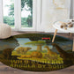 Angola Round Carpet Savannah Wildlife and African Animal - African Pride