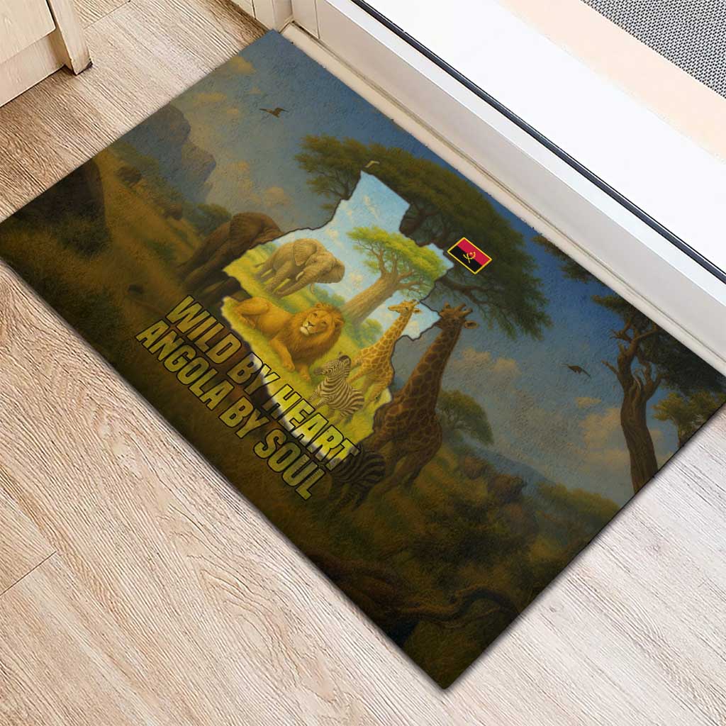 Angola Rubber Doormat Savannah Wildlife and African Animal - African Pride