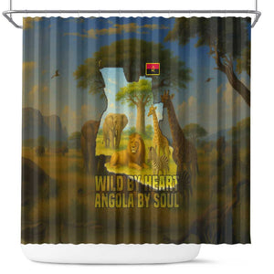 Angola Shower Curtain Savannah Wildlife and African Animal - African Pride