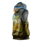 Angola Sleeveless Hoodie Savannah Wildlife and African Animal - African Pride
