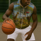 Angola Sleeveless Zip Hoodie Savannah Wildlife and African Animal - African Pride