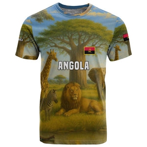Angola T shirt Savannah Wildlife and African Animal - African Pride