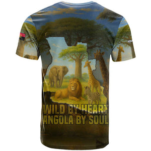Angola T shirt Savannah Wildlife and African Animal - African Pride